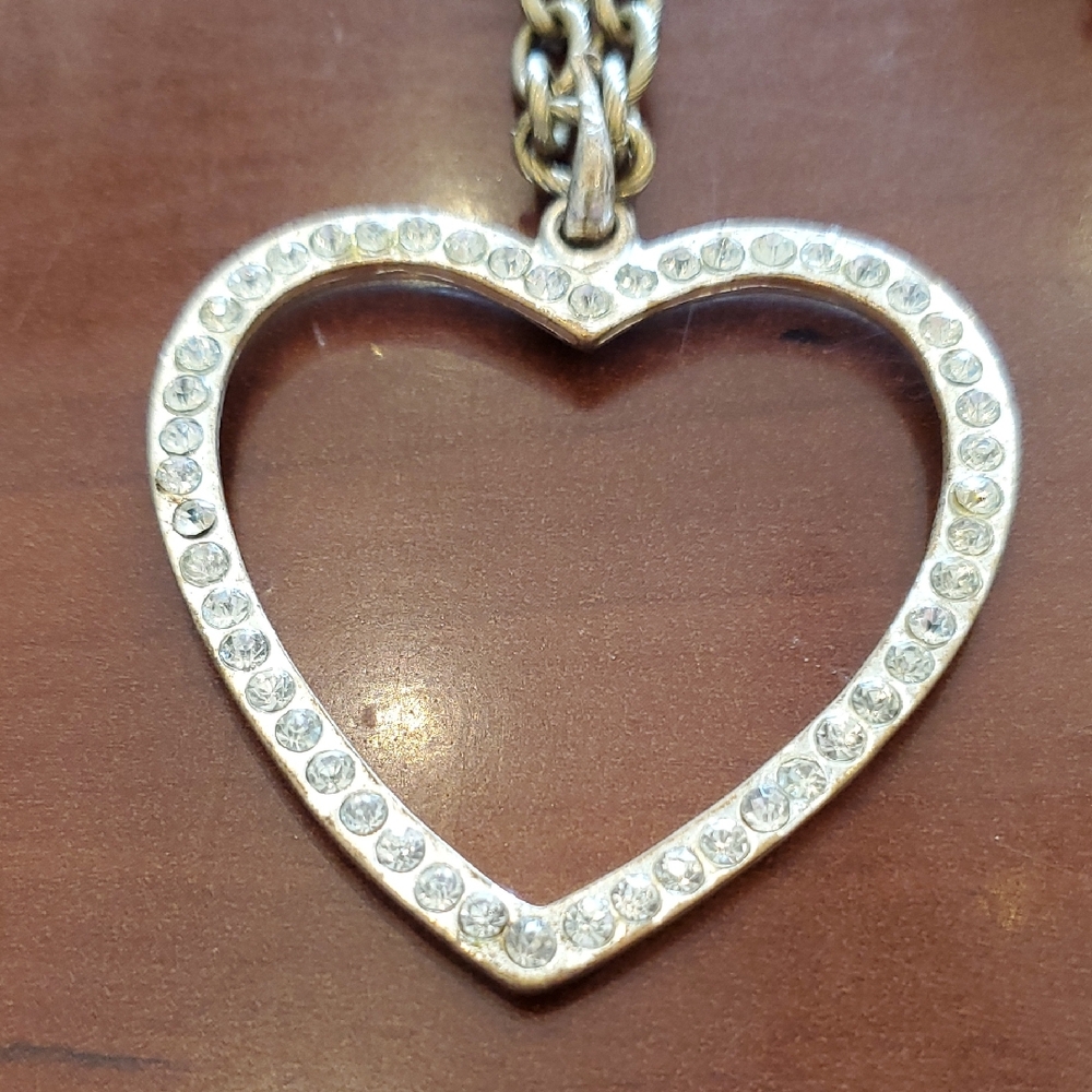 Large Vintage Heart Necklace